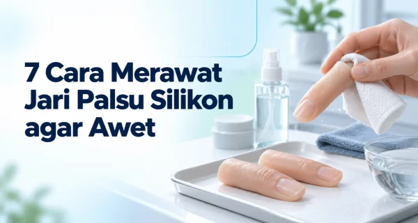 merawat jari palsu silikon